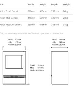 Gazco Vision Small Electric