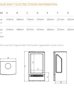 Gazco Vogue Midi T Midline Electric