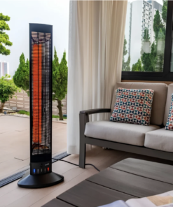 Applications Public Spaces Terrace & Patio Dimensions & Power 135 x 21 x 31,5 cm 3 power settings: 240V 50Hz / 60Hz 800/1700 / 2500W